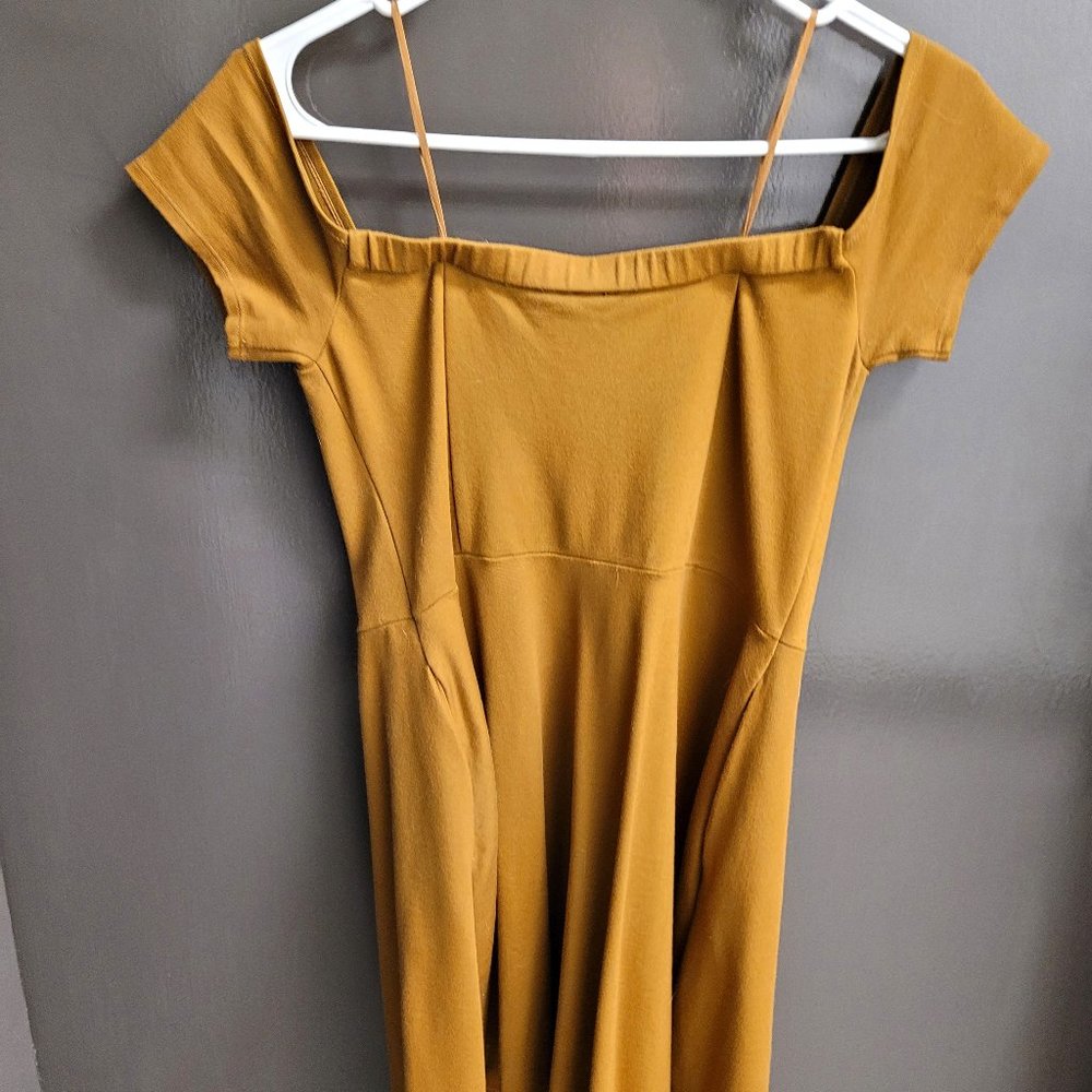 Free People Mustard Yellow Dress